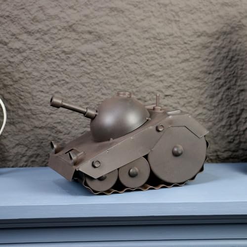 AOROTOE Army Tank Desk Clock for Men Military Decor