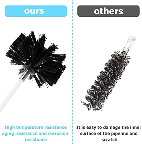 Abizarch 15FT Chimney Cleaning Brush Set 11pcs Duct Vent Kit