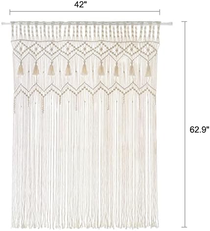 Mkono Macrame Curtain Large Boho Wall Hanging