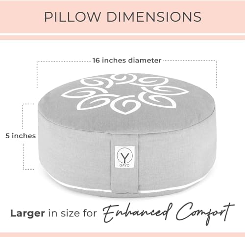 Y O GAYO Meditation Cushion with Washable Cover