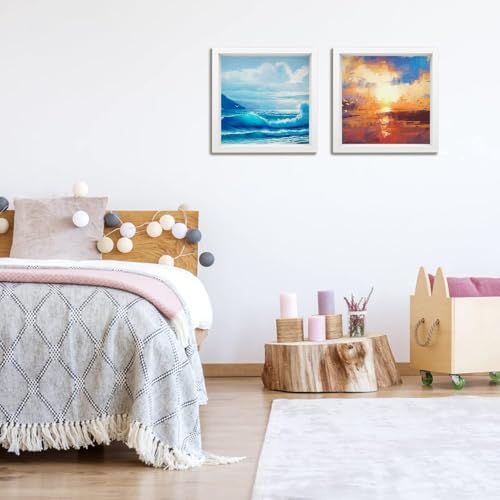 4 Pack 8x8in Shadow Box Frames for Photos Crafts and Memories