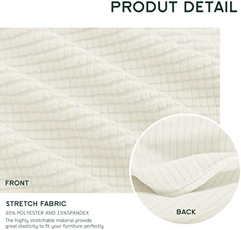 Hokway Reversible Stretch Couch Cushion Covers Set