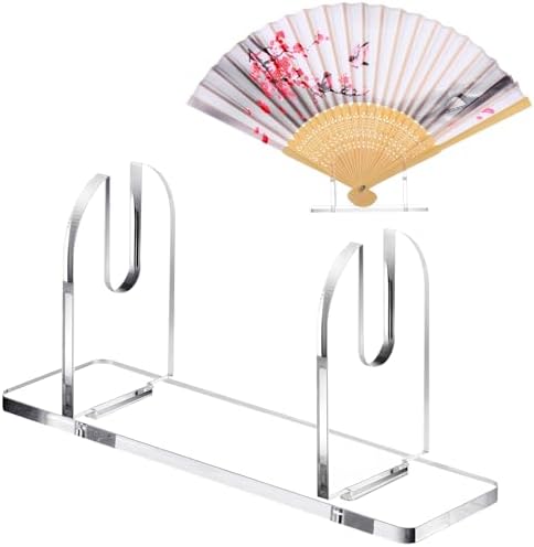 Roowest 2 Pcs Foldable Acrylic Fan Display Stand
