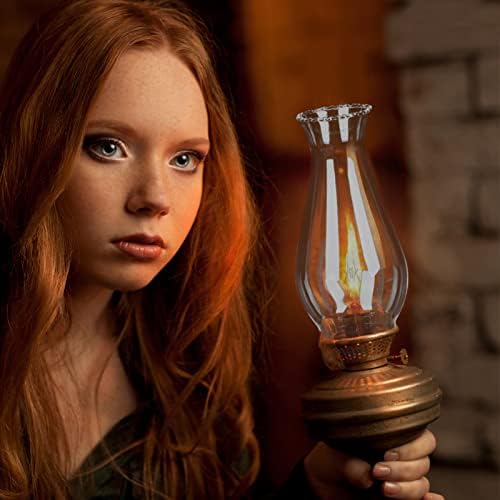 DECHOUS Clear Glass Oil Lamp Shade Replacement