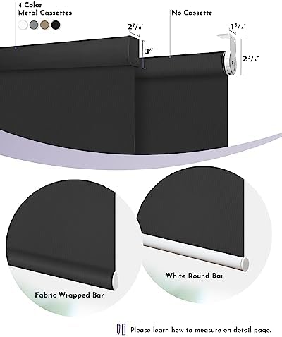 Graywind Motorized Roller Shades with Blackout and Valance