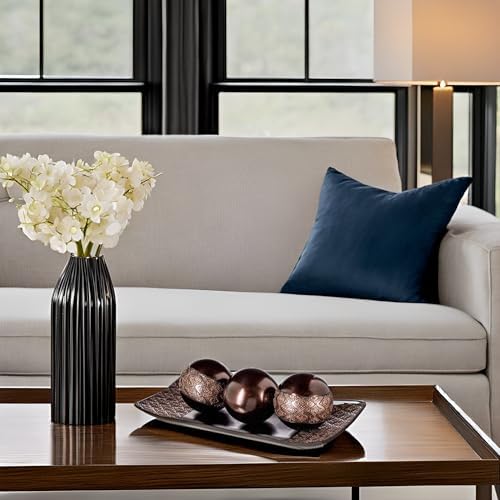 Creative Scents Dublin Brown Decor Tray and Orb Set