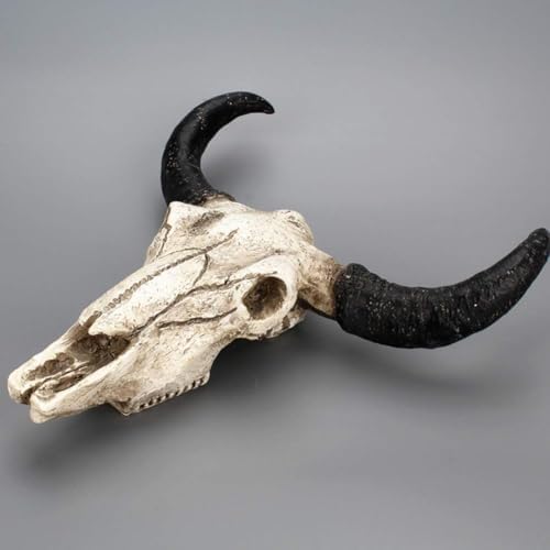 CALIDAKA Bull Skull Wall Hanging Art Sculpture
