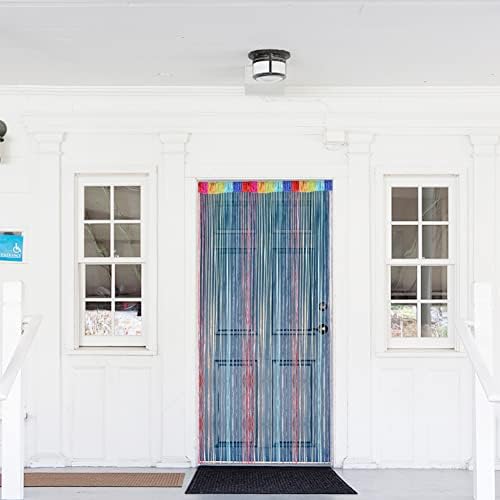 Vidillo Door String Curtain with Glitter Effect