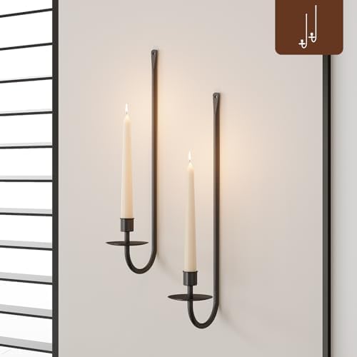 WOLAOJA Wall Candle Sconce Holder Set of 2