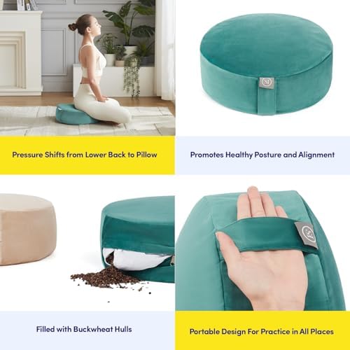 Sweet Home Meditation Cushion with Buckwheat Fill