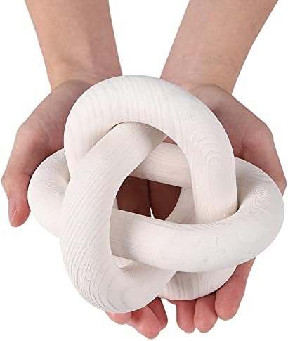 DEERWIN Wood Knot Chain Link Decor 3-Link