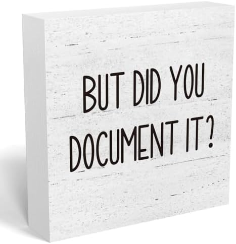 Wooden Box Sign 5x5 Inches Funny Office Decor