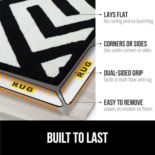 GORILLA GRIP 16 Pack Rug Gripper Pads for Hard Floors 1