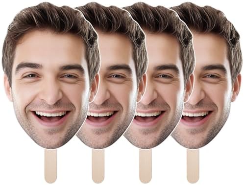 EnjoyView Custom Big Head Cutout on Stick 6-48 Inch Personalized Face Display