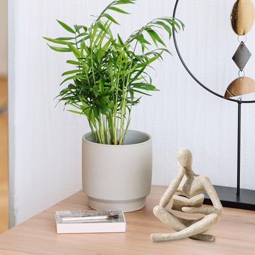 Bookshelf Decor Thinker Statue - Modern Aesthetic Art Sculpture