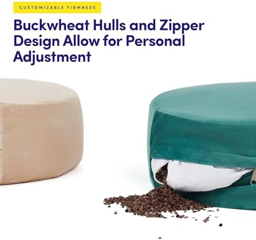 Sweet Home Meditation Cushion with Buckwheat Fill