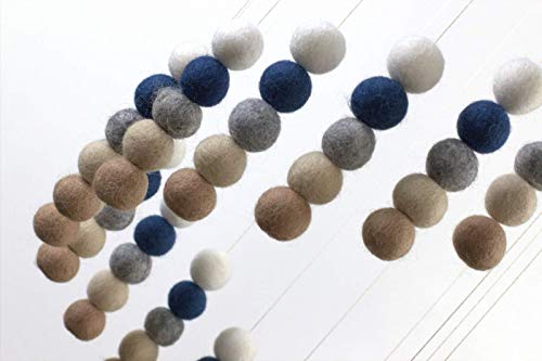 Matthew Mae Spiral Felt Ceiling Mobile - Neutral Colors