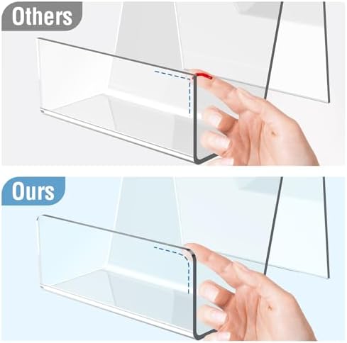 6 Pack Clear Acrylic Book Stand for Display