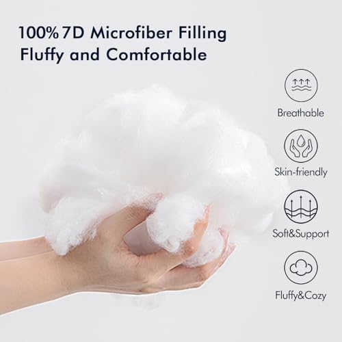 MIULEE 4-Pack 18x18 Water-Resistant Pillow Inserts 1
