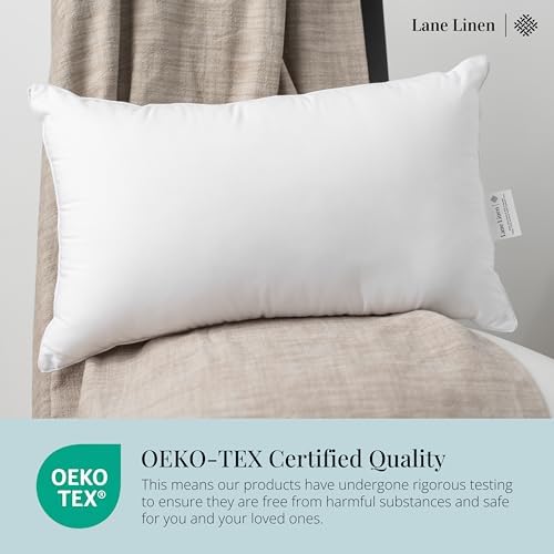 Lane Linen 12x20 Pillow Insert - Set of 4 White