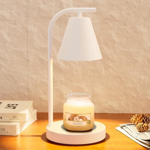 Hong-in White Candle Warmer with Timer and 2 Bulbs