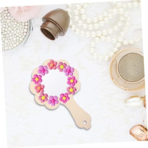 Angoily 5pcs Wooden Mirror Set for Kids Handmade DIY Craft