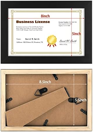 Golden State Art 55x85 Business License Frame 2 Pack