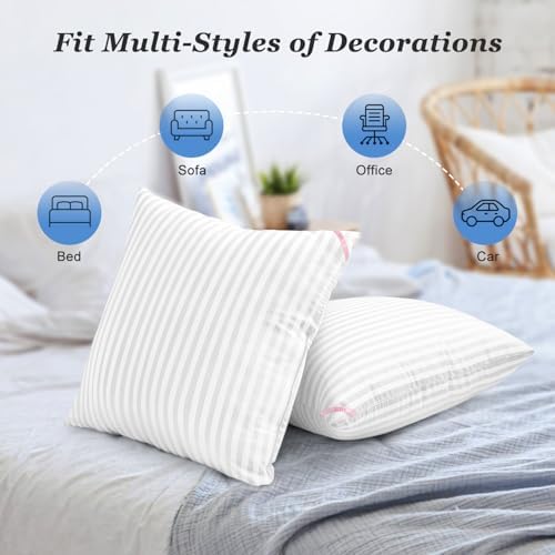 EIUE Throw Pillow Inserts Washable 18x18inch