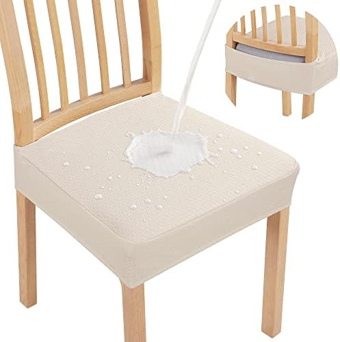 Smiry Waterproof Seat Covers Set of 4 Beige