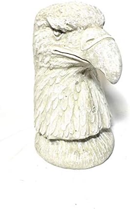 Solid Rock Stoneworks Bald Eagle Bust - 13in Tall Marble Tone