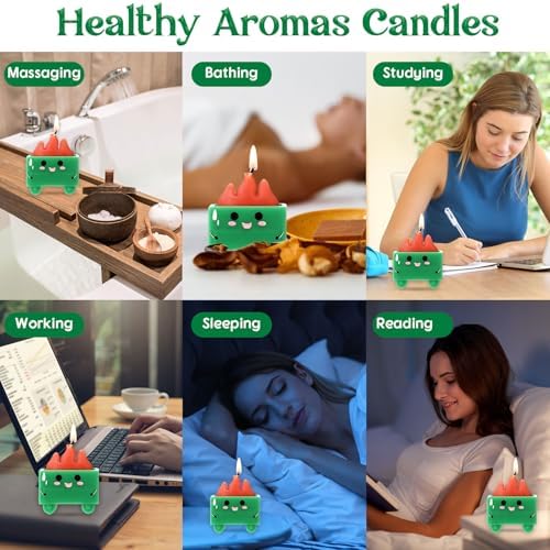 12 Set Dumpster Fire Scent Candle Gift Set Green