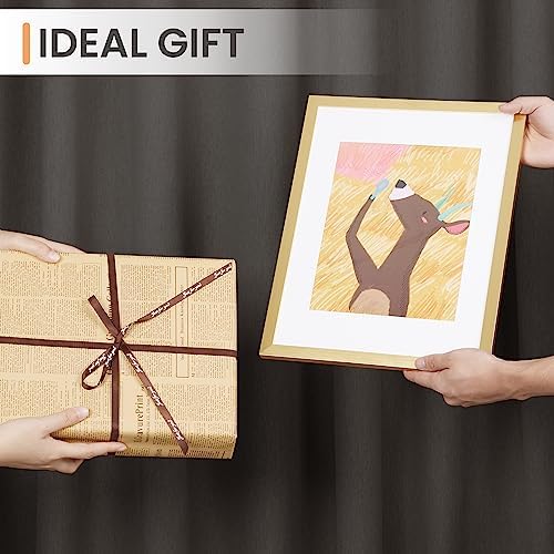 upsimples 11x14 Gold Picture Frame Set of 5