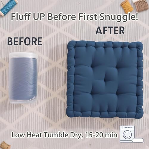 Codi INNA Floor Pillow Navy 2 Pack