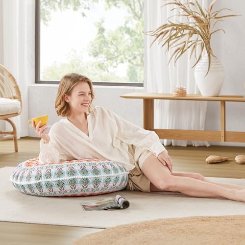 Codi Meditation Floor Pillow 32 Inch Memory Foam Mandala Cushion
