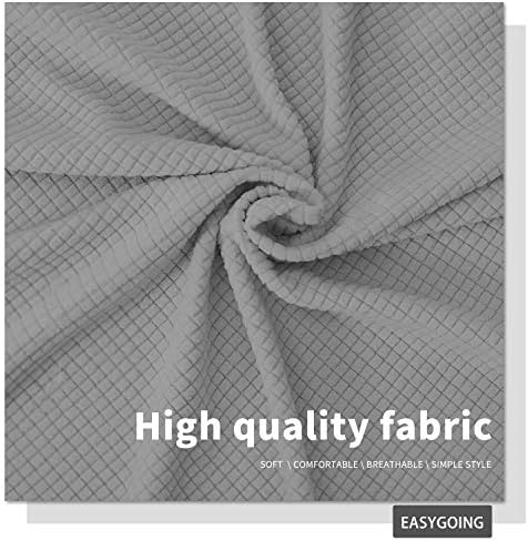 Easy-Going Stretch Bed Headboard Cover Light Gray 1