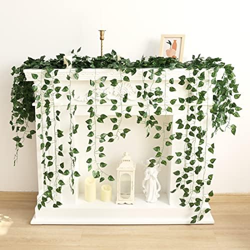CEWOR 24 Pack Artificial Ivy Garland 168ft