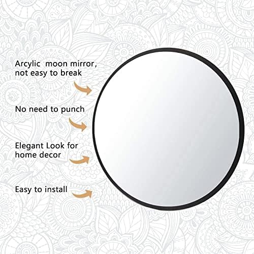 NESHE Moon Phase Mirror Set with Wooden Birds