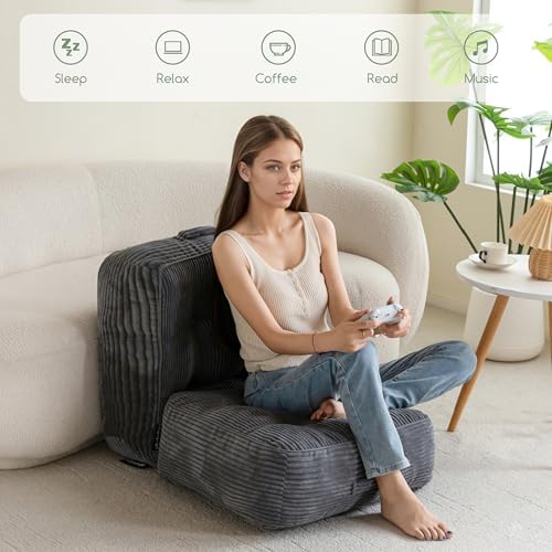 HIGOGOGO 8 Washable Floor Pillow Cushion for Adults