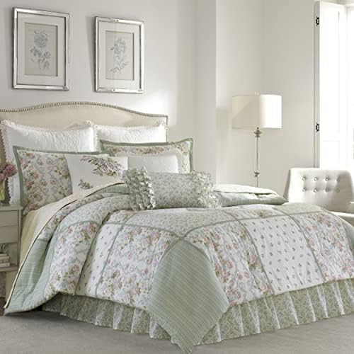 Laura Ashley Full Comforter Set with Matching Shams Bedskirt
