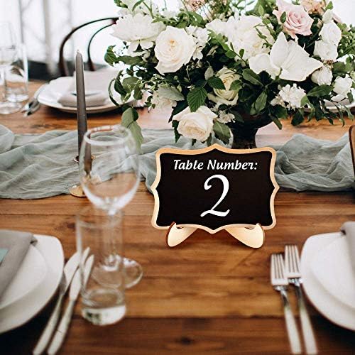 Mini Chalkboard Signs 20 Pack with Easel Stand