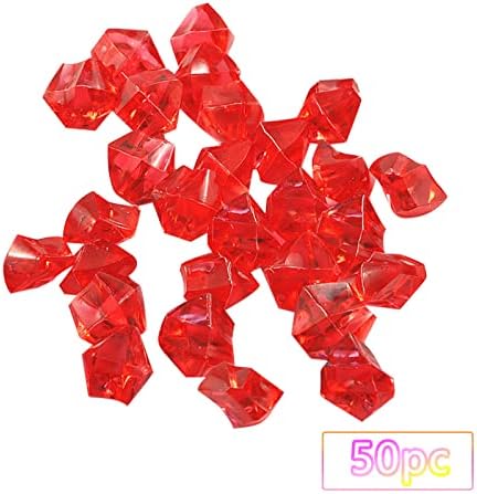 VESNIBA 50PCS Clear Acrylic Vase Decorative Stones