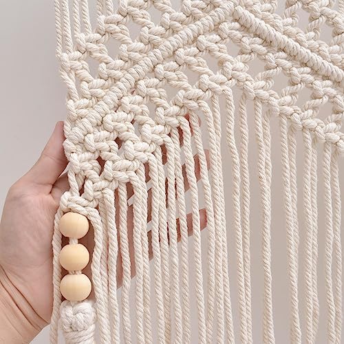 Boho Macrame Curtain Valance 52 x 21