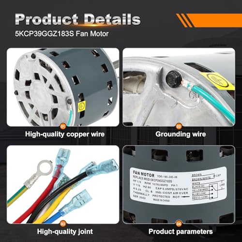5KCP39GGZ183S Blower Motor - 13 HP Replacement for Carrier and HVAC Systems