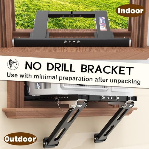 Adjustable Window AC Bracket No Drill 220 lbs