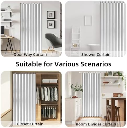 Treatmentex Folding Door Curtains - White 42 x 78 1 Panel