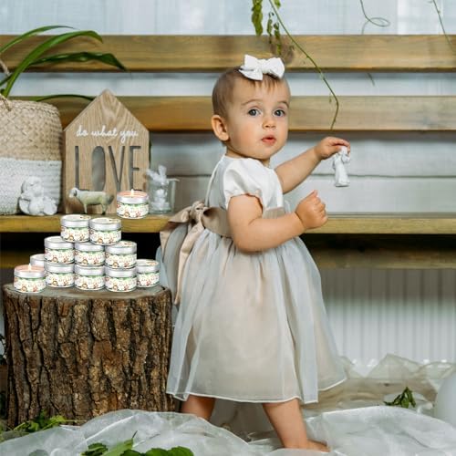 MTLEE 24 Pcs Jungle Animal Scented Candles Baby Shower Favors