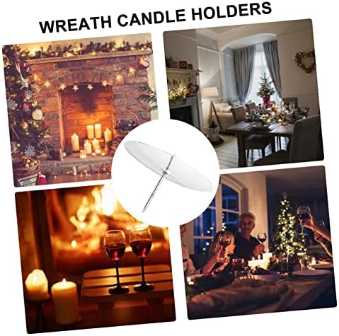 MAGICLULU 8-Piece Candle Holder Wreath Set