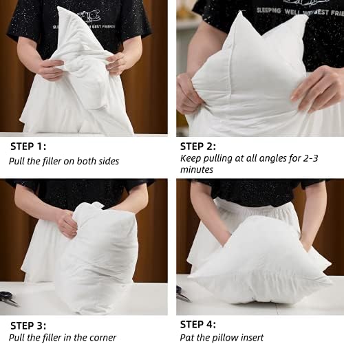 MIULEE Pillow Insert 12x20 Inch Decorative Cushion Filler