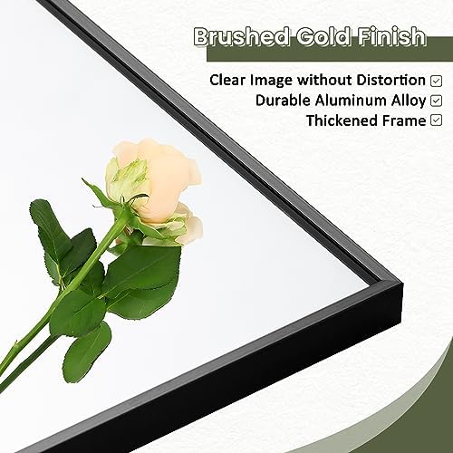 NicBex Full Length Mirror with Stand 56x19 Black