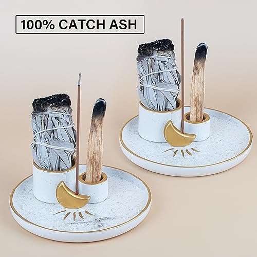 ZenBless Incense Candle Holder with Ash Tray - Gold